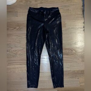 GAP Fit Navy Blue Metallic Leggings